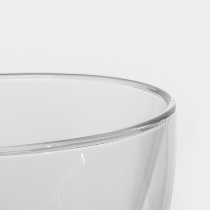 Пиала стеклянная с двойными стенками Magistro &laquo;Дуо&raquo;, 400 мл, 13&times;13&times;8 см