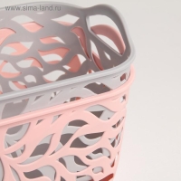 Корзина для хранения &laquo;Листья&raquo;, пластик, 29,5&times;21,5&times;16 см, цвет МИКС