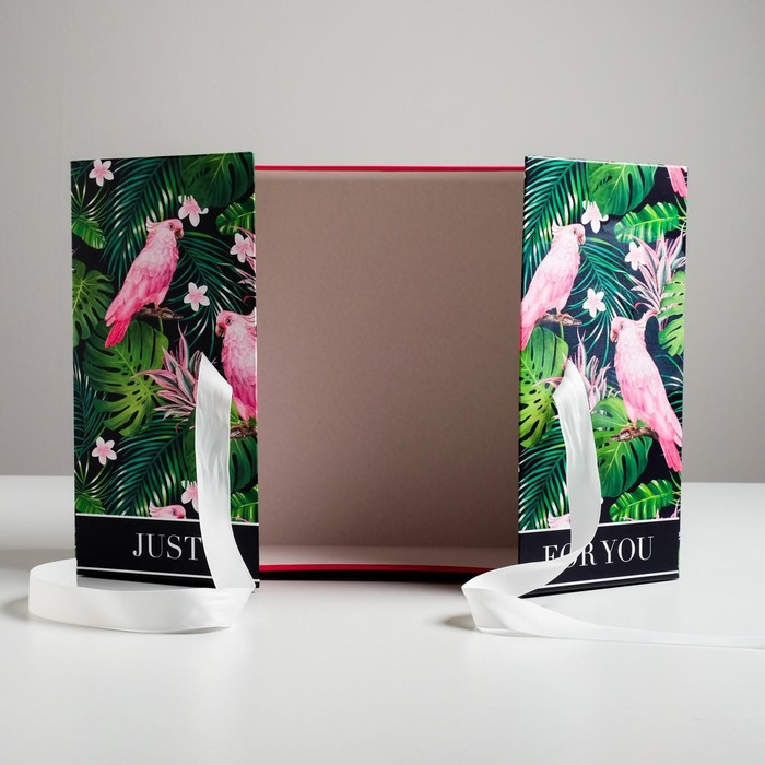 Коробка подарочная, упаковка, &laquo;Тропики&raquo;, 29,5 х 29,5 х 14,5 см