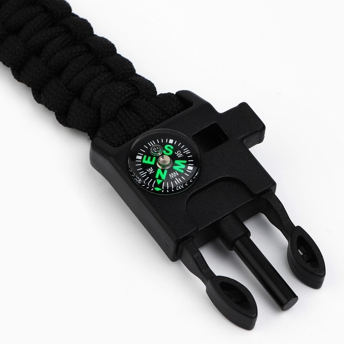 Браслет для выживания «Стальной характер», 26 х 2,5 см. Браслет для выживания «Стальной характер», 26 х 2,5 см.