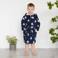 Халат махровый детский Крошка Я «Звездочки» размер 30, цвет синий, 100% хлопок 360 г/м2 Халат махровый детский Крошка Я «Звездочки» размер 30, цвет синий, 100% хлопок 360 г/м2