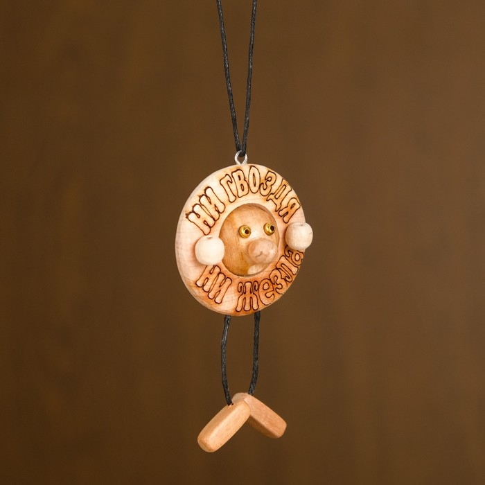 Подвеска в автомобиль &laquo;Ни гвоздя, ни жезла&raquo;, 7 см, можжевельник