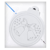 Ёлочное украшение под раскраску &laquo;Звон&raquo; 4 шт., кисть