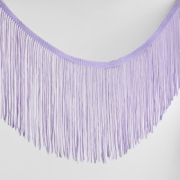 Тесьма декоративная «Бахрома», 15 см, 5 ± 0,5 м, цвет лавандовый Тесьма декоративная «Бахрома», 15 см, 5 ± 0,5 м, цвет лавандовый