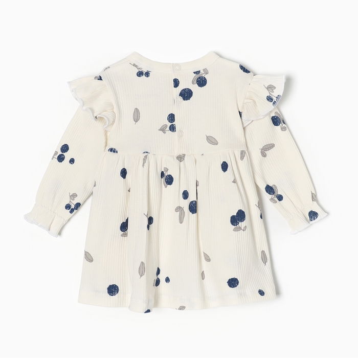 Платье и повязка Крошка Я Blueberry  р. 68-74, молочный