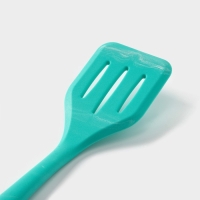 Лопатка с прорезями Доляна &laquo;Парус&raquo;, 20 см, цвет бирюзовый