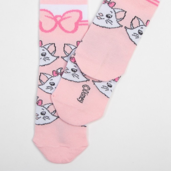 Колготки детские &laquo;Мари&raquo;, Коты аристократы, рост 98-104 см, цвет белый/розовый