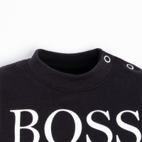 Лонгслив Крошка, Я Little Boss, рост 86-92 см, чёрный