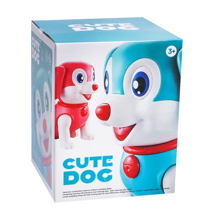 Собака «Тобби», ходит, свет, звук, работает от батареек, цвет голубой Собака «Тобби», ходит, свет, звук, работает от батареек, цвет голубой