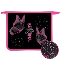 Папка д/тетрадей А5 молния сверху пластик 205*240 ПТ 73-12 дев Розовые бабочки фольга 72728 Папка д/тетрадей А5 молния сверху пластик 205*240 ПТ 73-12 дев Розовые бабочки фольга 72728