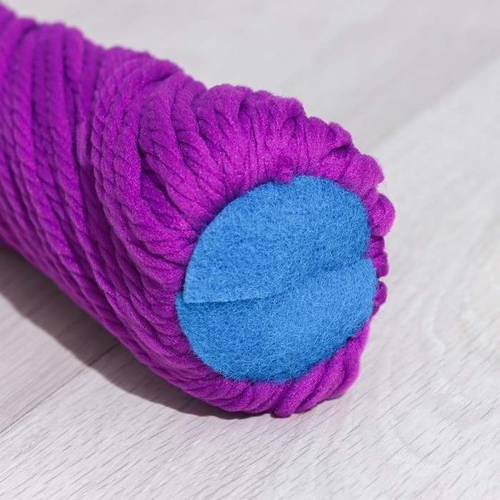 Швабра с отжимом Доляна, насадка из микрофибры &laquo;Плетенка&raquo; 80 гр, стальная ручка 119 см