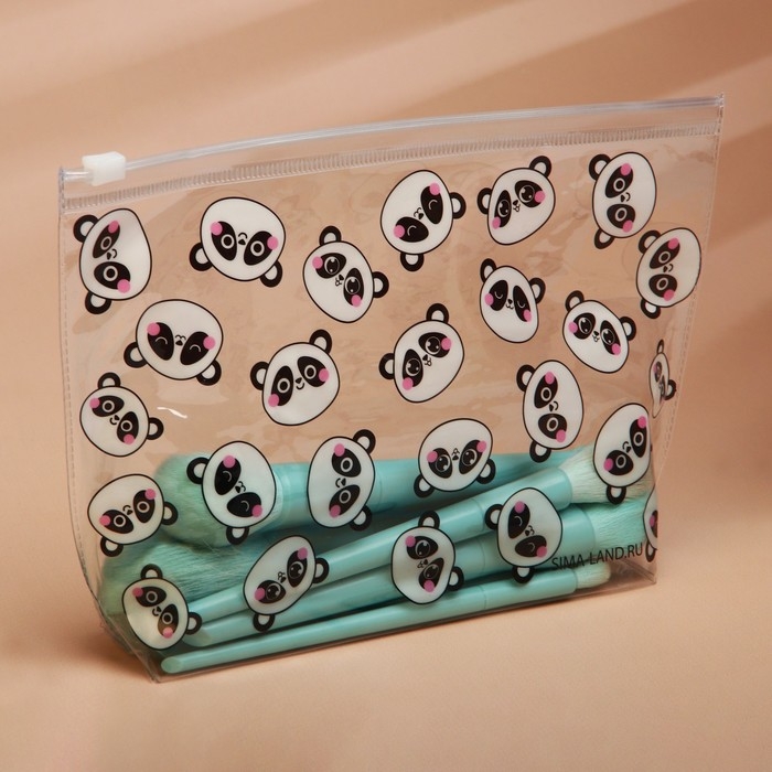 Косметичка из прозрачного PVC 21 х2 х14 см &laquo;Панда&raquo;