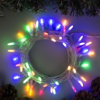 Гирлянда «Нить» 5 м с насадками «Игла», IP20, прозрачная нить, 50 LED, свечение мульти, 8 режимов, 220 В Гирлянда «Нить» 5 м с насадками «Игла», IP20, прозрачная нить, 50 LED, свечение мульти, 8 режимов, 220 В