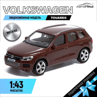 Машина металлическая VOLKSWAGEN TOUAREG, 1:43, цвет коричневый Машина металлическая VOLKSWAGEN TOUAREG, 1:43, цвет коричневый