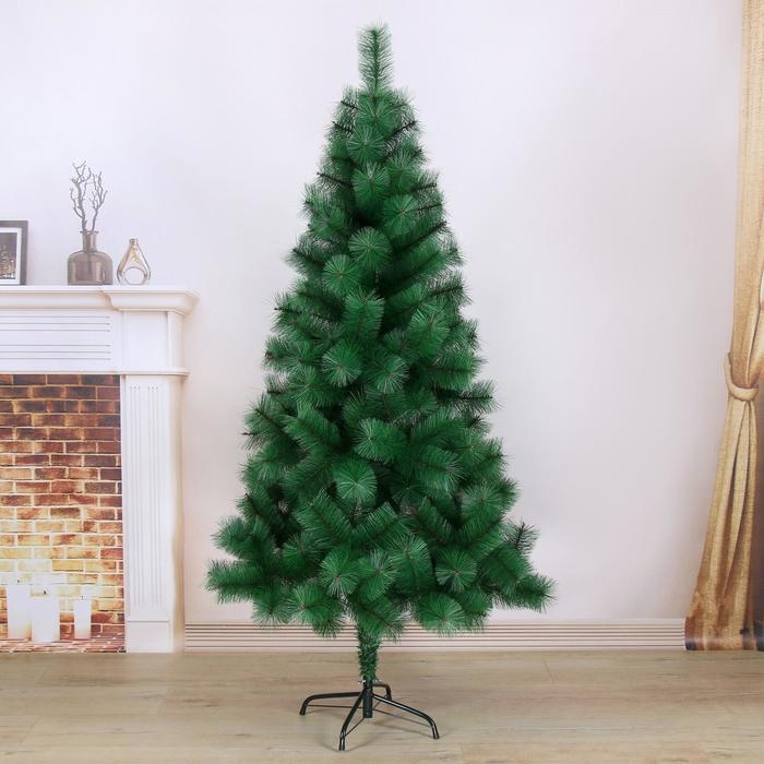 Кедр зеленый 180 см, d иголок 10 см, d нижнего яруса 102 см, 235 веток, металл подставка Кедр зеленый 180 см, d иголок 10 см, d нижнего яруса 102 см, 235 веток, металл подставка