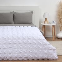 Покрывало LoveLife Texture: white,  200*230&plusmn;5см, микрофайбер, 100% п/э