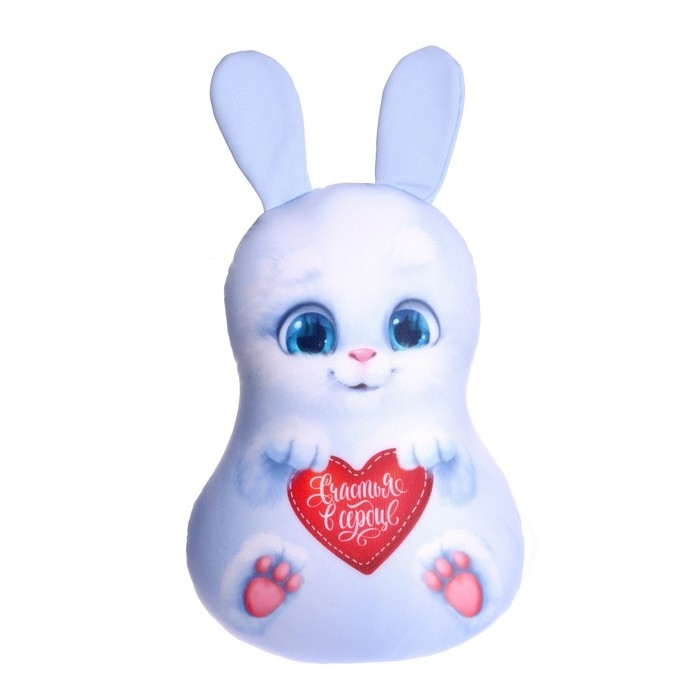 Игрушка антистресс, заяц &laquo;Зайка с сердечком&raquo;