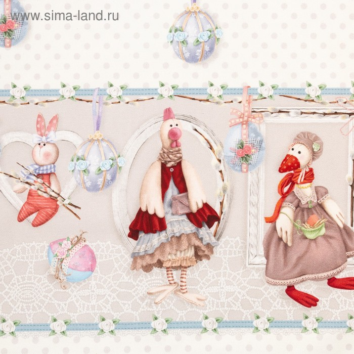 Фартук Этель &laquo;Пасхальные Тильды&raquo; 60х70 см, 100% хлопок, саржа 190 гр/м2