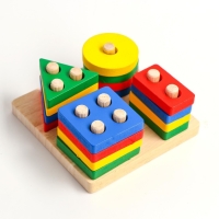 Детская развивающая пирамидка &laquo;Собери сам&raquo; 11,5х11,5х5 см