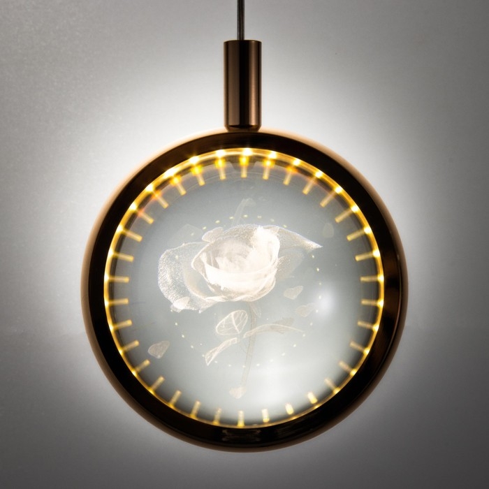 Светильник "Роза" LED 7Вт 4000К золото 11х10х11-110см BayerLux