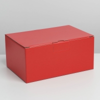 Коробка подарочная складная, упаковка, &laquo;Красная&raquo;, 26 х 19 х 10 см
