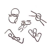 Новогодняя головоломка металлическая &laquo;Адвент-календарь&raquo;, котики, 5 шт. в наборе, на новый год