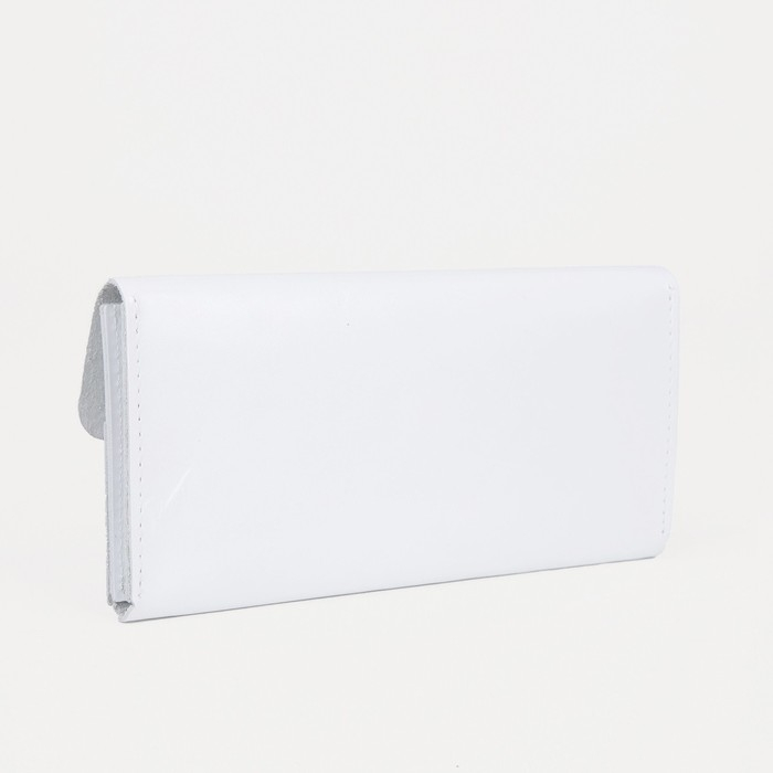 Кошелёк женский на кнопке, цвет белый