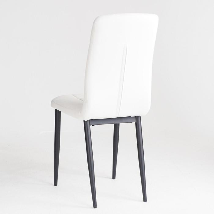 Стул "Квадро", Металл черный/AERO белый