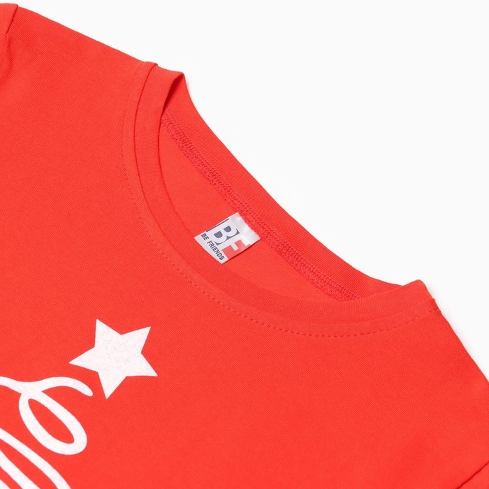 Футболка детская, цвет красный, рост 146 см