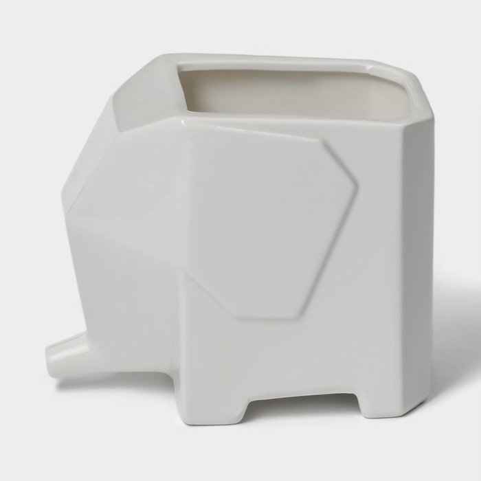 Набор кухонных принадлежностей на фарфоровой подставке BellaTenero &laquo;Слонёнок&raquo;, 5 предметов, цвет белый