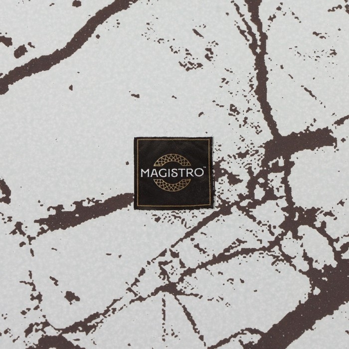 Блюдо стеклянное сервировочное Magistro «Мрамор», 26,5×17,5×2 см, цвет белый Блюдо стеклянное сервировочное Magistro «Мрамор», 26,5×17,5×2 см, цвет белый