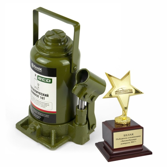 Домкрат гидравлический "БелАК" ECO БАК.70020, подъем/подхват 390/200 мм, 16 т