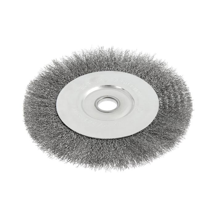 Щетка металлическая для УШМ ТУНДРА, плоская, посадка 22 мм, 200 мм
