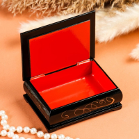 Шкатулка &laquo;Лебеди&raquo;, 7,5&times;10 см, лаковая миниатюра