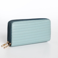 Кошелёк женский на молниях, цвет мятный Кошелёк женский на молниях, цвет мятный