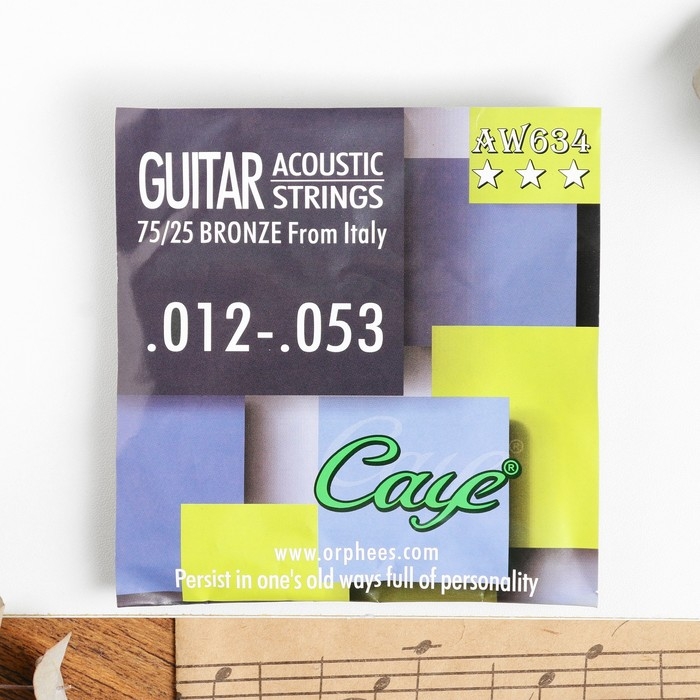 Струны для акустической гитары Orphee AW634, 012-053 Струны для акустической гитары Orphee AW634, 012-053