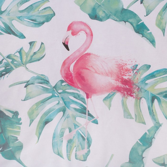 Постельное бельё "Этель" 2 сп Фламинго 175х215 см, 200х220 см, 50х70+3 см - 2 шт
