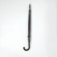 Зонт - трость полуавтоматический &laquo;Однотонный&raquo;, 8 спиц, R = 58/70 см, D = 140 см, цвет чёрный