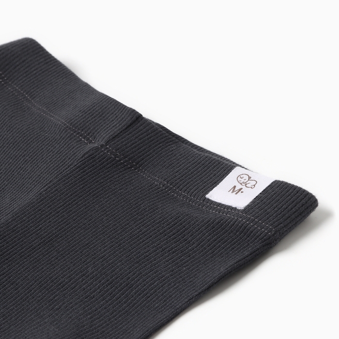 Комплект леггинсов детских MINAKU: Basic Line BABY, цвет светло-серый/графитовый, рост 62-68 1030348