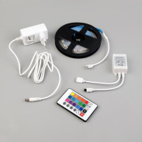 Комплект светодиодной ленты Volpe 3 м, IP20, SMD5050, 60 LED/м, 12 В, RGB Комплект светодиодной ленты Volpe 3 м, IP20, SMD5050, 60 LED/м, 12 В, RGB