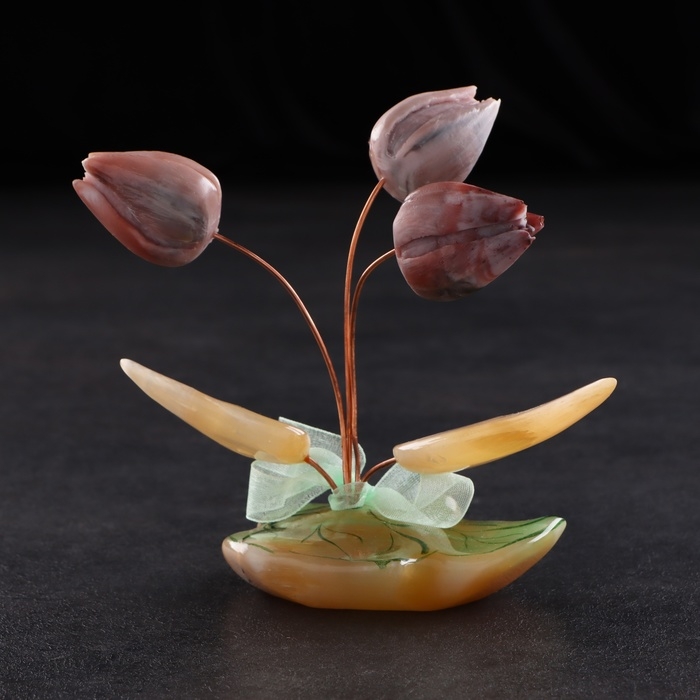 Сувенир "Тюльпаны весенние", селенит