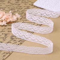Кружево вязаное, 28 мм &times; 10 &plusmn; 1 м, цвет белый