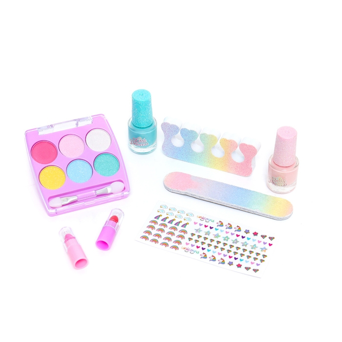 Набор косметики для девочки, рюкзак Набор косметики для девочки, рюкзак "Единорог", с наклейками