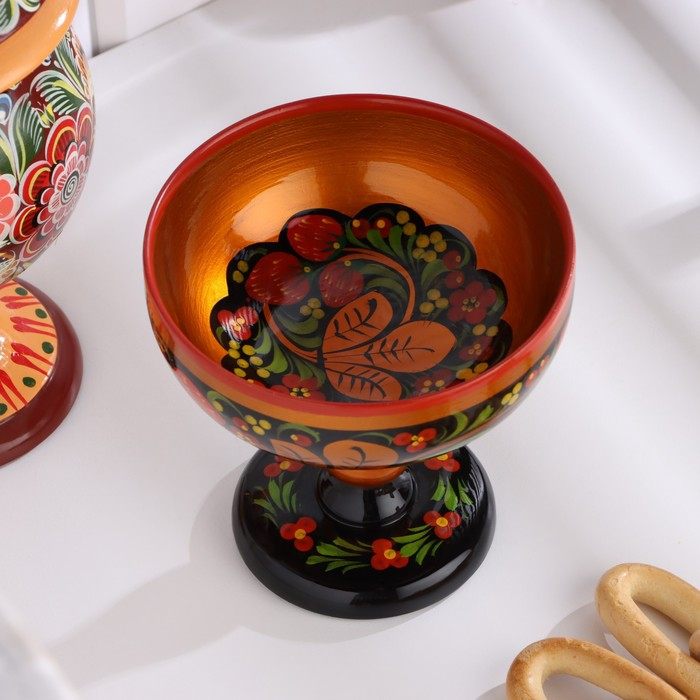 Конфетница, 14×14 см, хохлома Конфетница, 14×14 см, хохлома