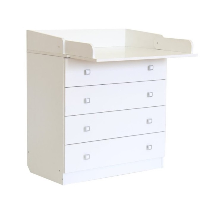 Комод пеленальный детский 804 &laquo;Фея 1580&raquo;, 80х47х92 см., 4 ящика, цвет белый