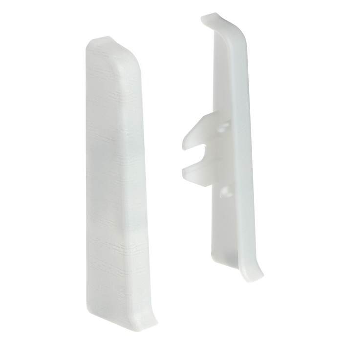 Торцевые (пара) для плинтуса 85мм Торцевые (пара) для плинтуса 85мм "Деконика", 001 Белый