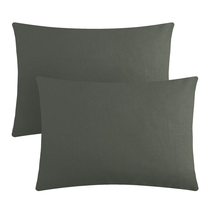 Комплект наволочек "Этель", 50х70 см - 2 шт, зелёный, 100% хлопок, бязь