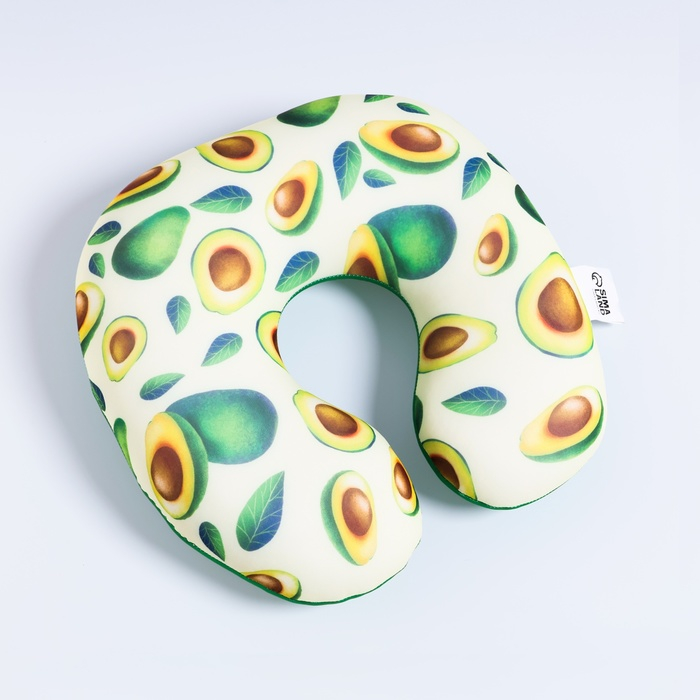 Подушка для путешествий антистресс &laquo;Сочные авокадо&raquo;