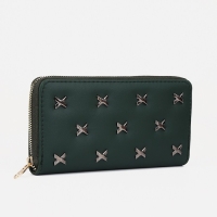 Кошелёк на молнии, цвет зелёный Кошелёк на молнии, цвет зелёный