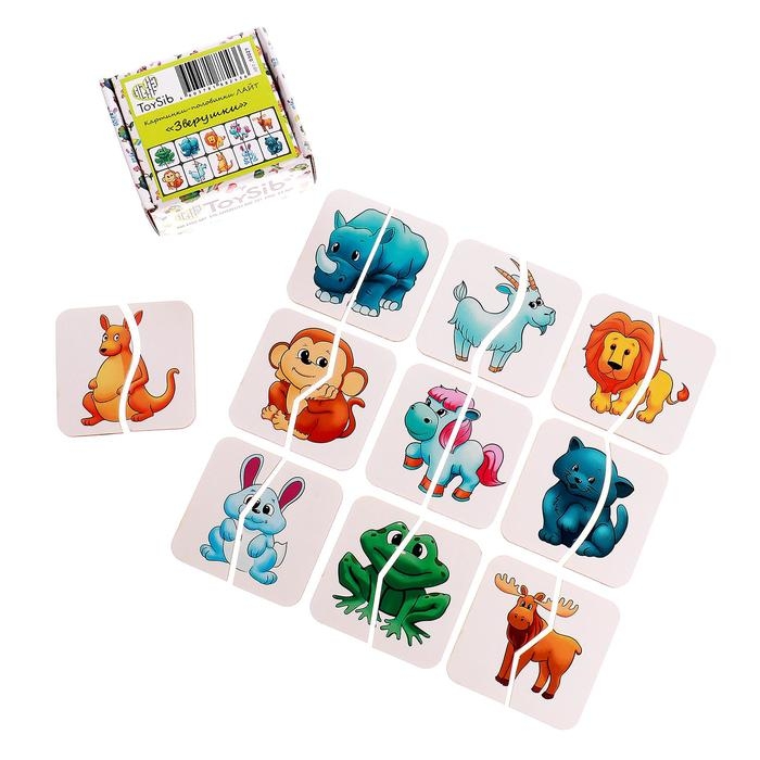 Картинки-половинки &laquo;Зверушки&raquo;